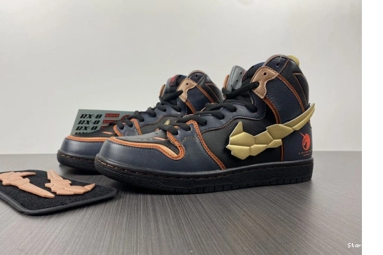 RX-0 SB Banshee 02 Unicorn Gundam Nike High Dunk DH7717-400 0830